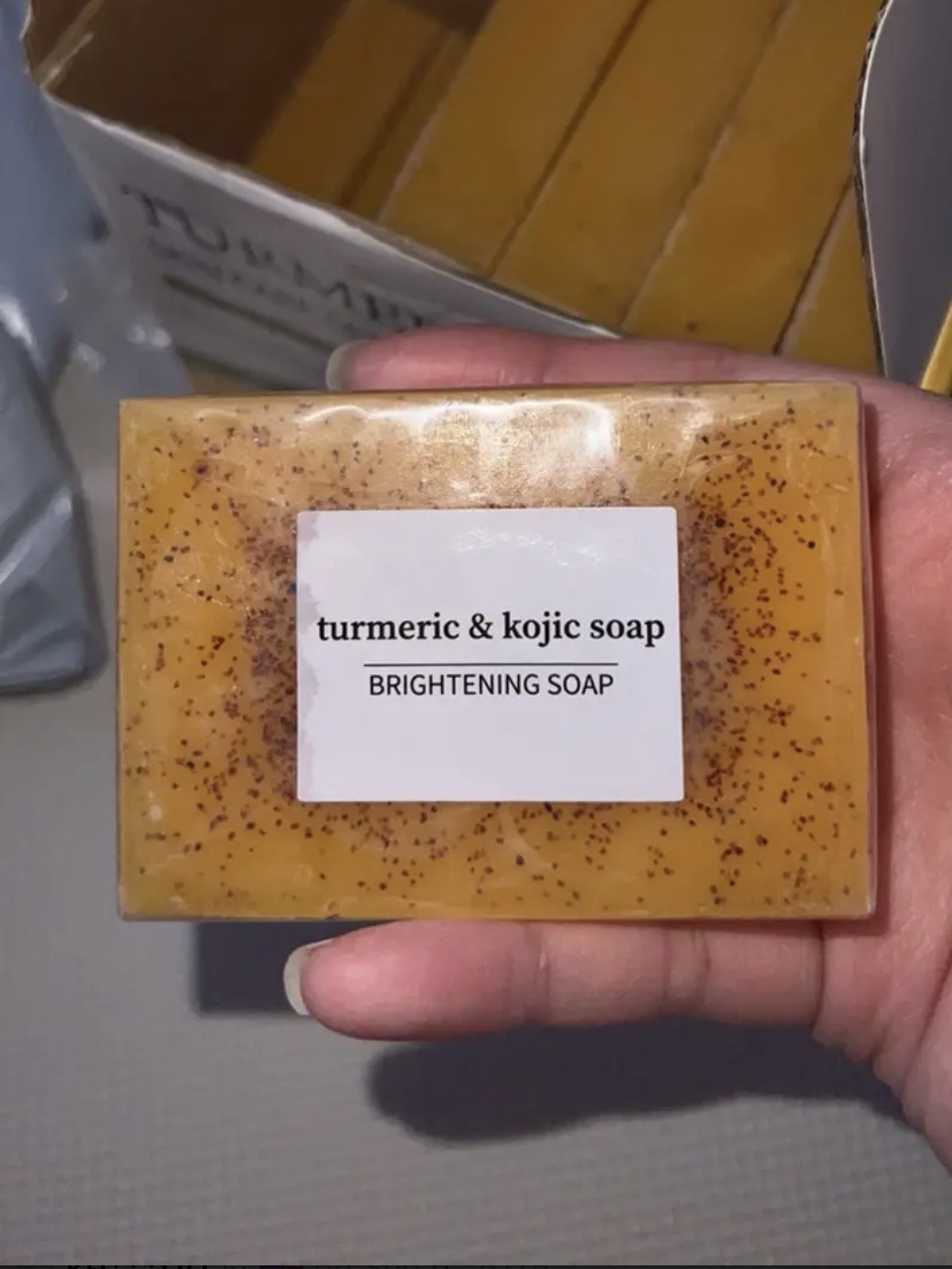 Dr.ring Turmeric Kojic Acid Brightening Soap Bar Moisturizing 100g Face Hands