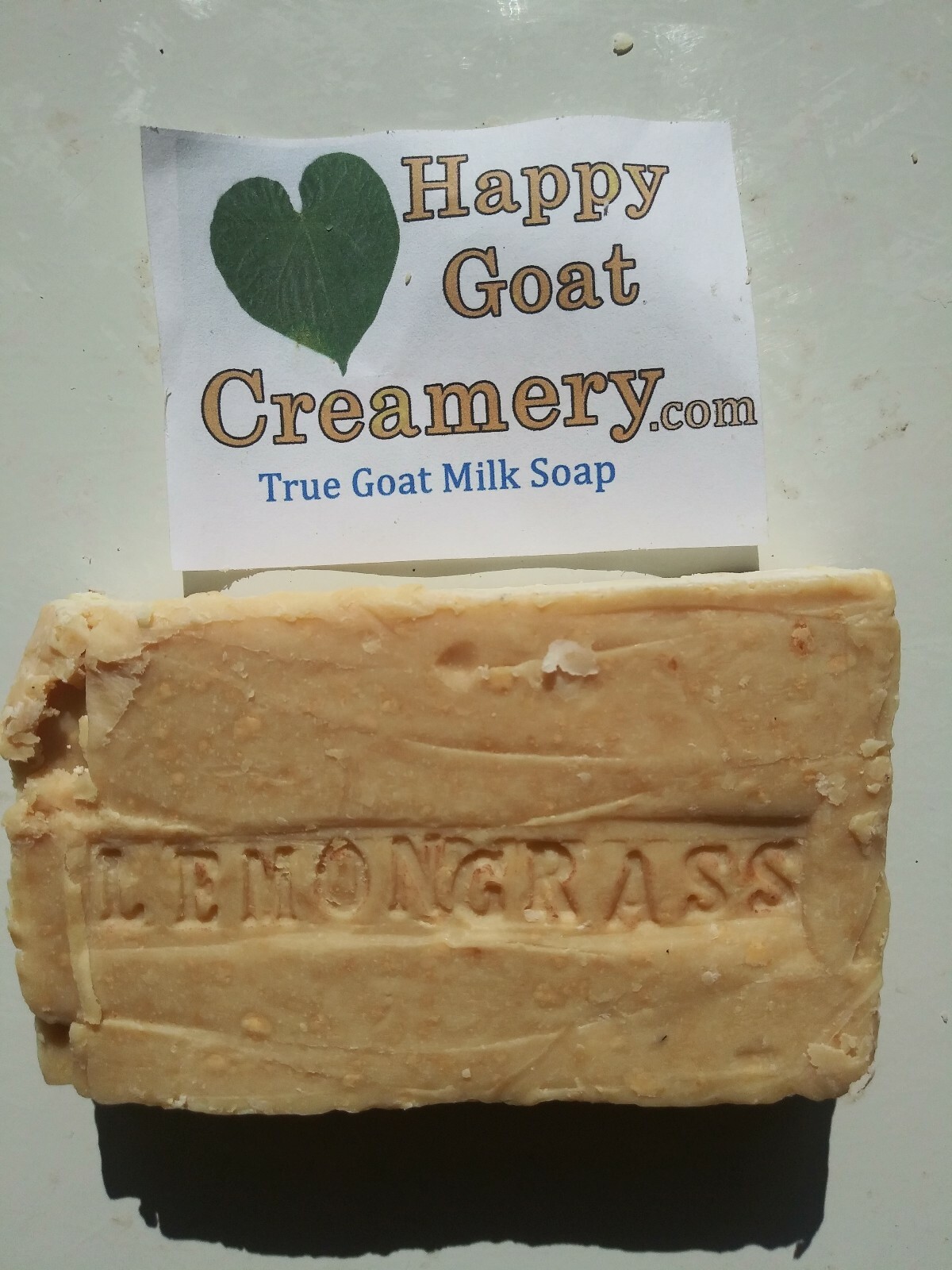 3 BARS GOAT MILK SOAP LEMONGRASS TEA TREE OIL LAVENDER HAPPY GOAT CREAMERY