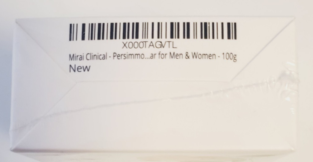 MIRAI CLINICAL Persimmon Soap Bar Purifying Deodorizing Nonenal 3.5 oz 100g