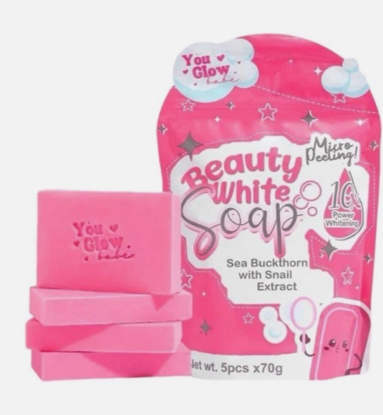 Beauty White Soap by You Glow Babe, 5 Bars x 70g. New – Sealed