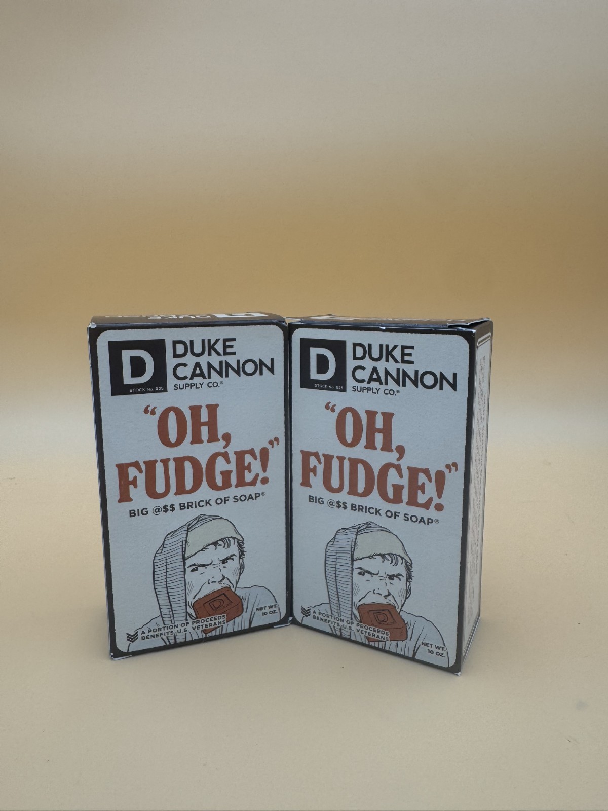 (2 Pack)Duke Cannon Oh, Fudge! Big Ass Brick of Soap Christmas Benefits Vets