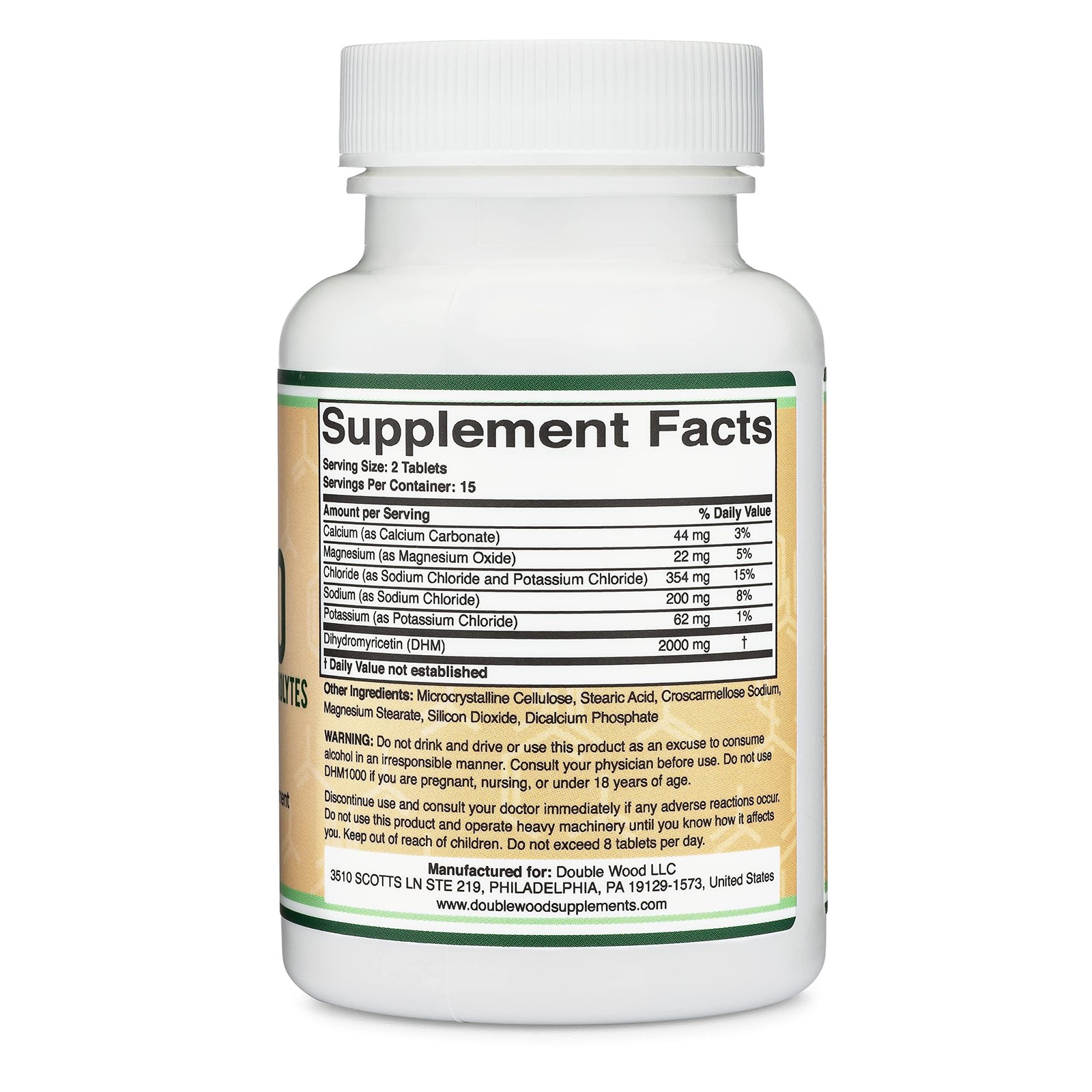 DHM1000 Dihydromyricetin (DHM) Tablets – Most 30 Count (Pack of 1), Red