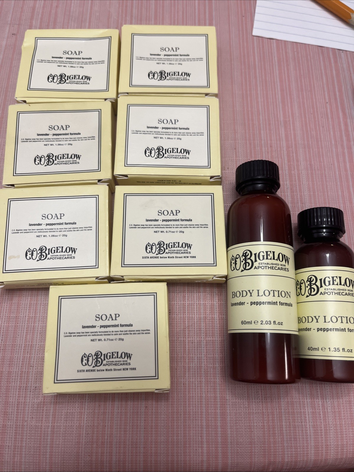 5X CO Bigelow Lavender- Peppermint Formula SOAP 1.6 Oz. PLUS BONUS