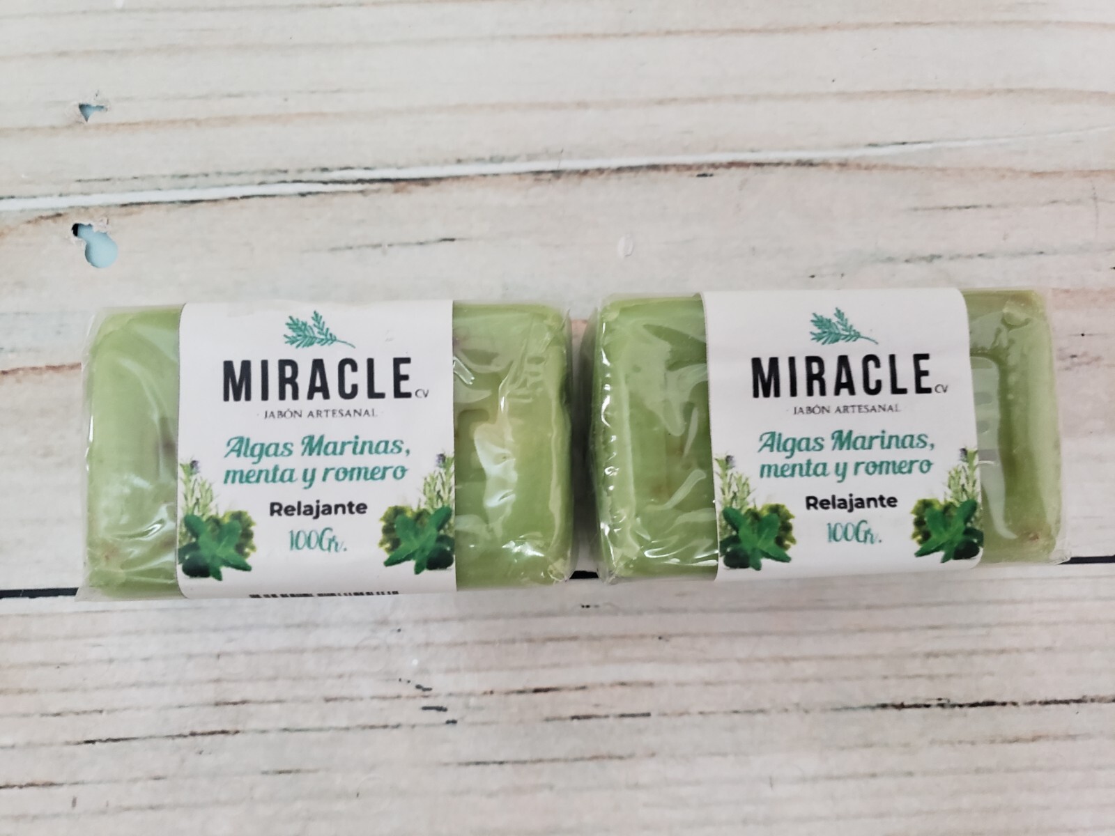 Jabon Agas Marinas, Menta & Romero – Artesanal – Relajante – 100gr. 2 Pack- Soap