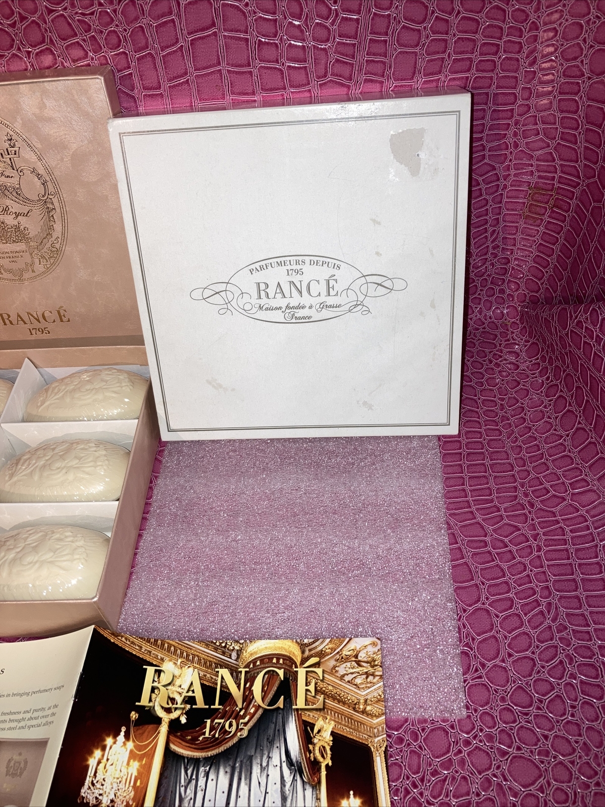 Rance Jasmine Royal Fine Soaps Box Set Of 6 X 3.5 Oz Each Soap Bars. Sealed.