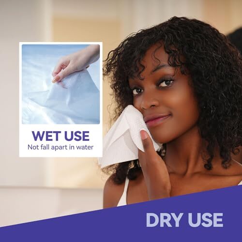 Disposable Face Towels, 10″×12″ XL Face Towelette 10“ X 12″ -50 count-1pack