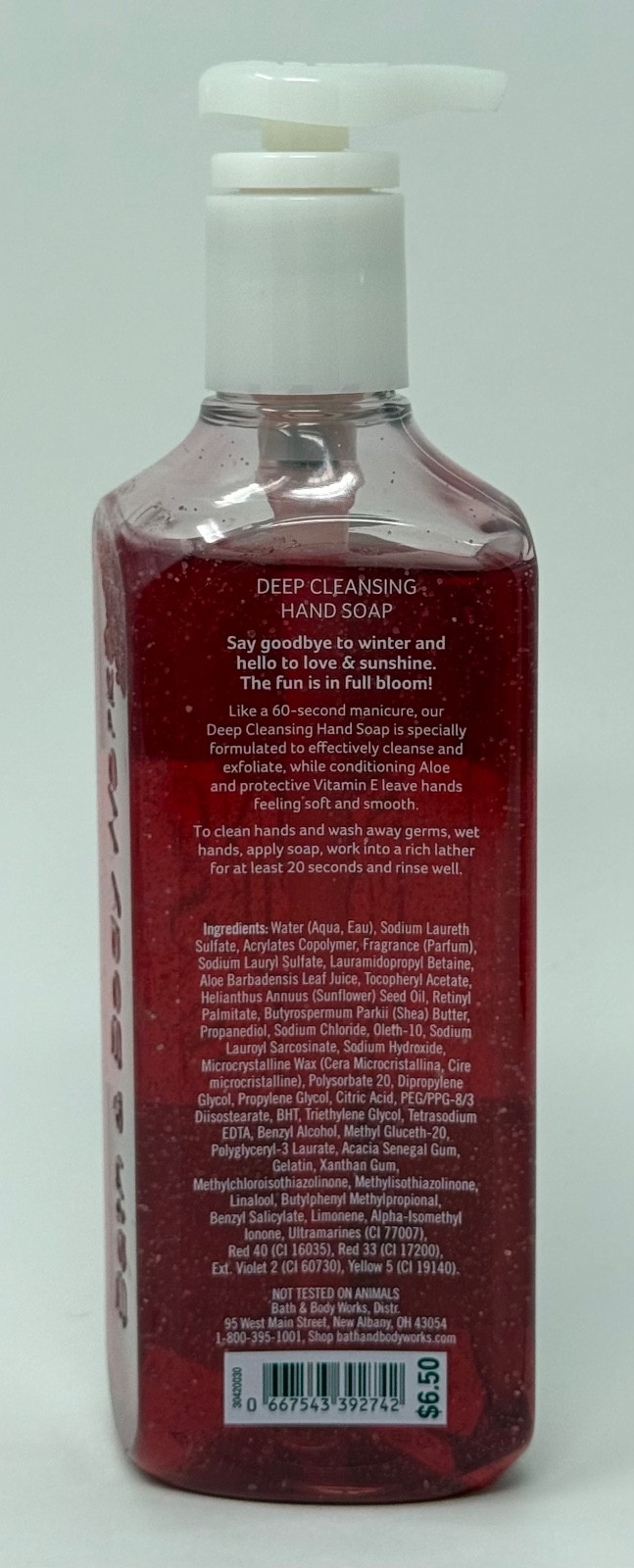 3 NEW BATH & BODY WORKS SPRING POPPIES PICNICS DEEP CLEANSING HAND SOAP WASH