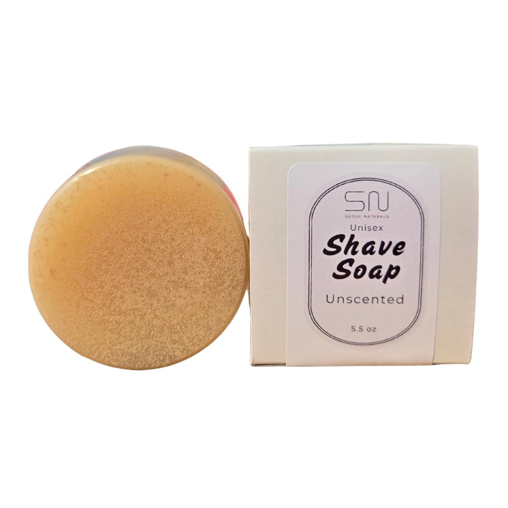 Shaving Bar Soap, Unscented with Kaolin Clay, K Beauty, 5.5 Oz