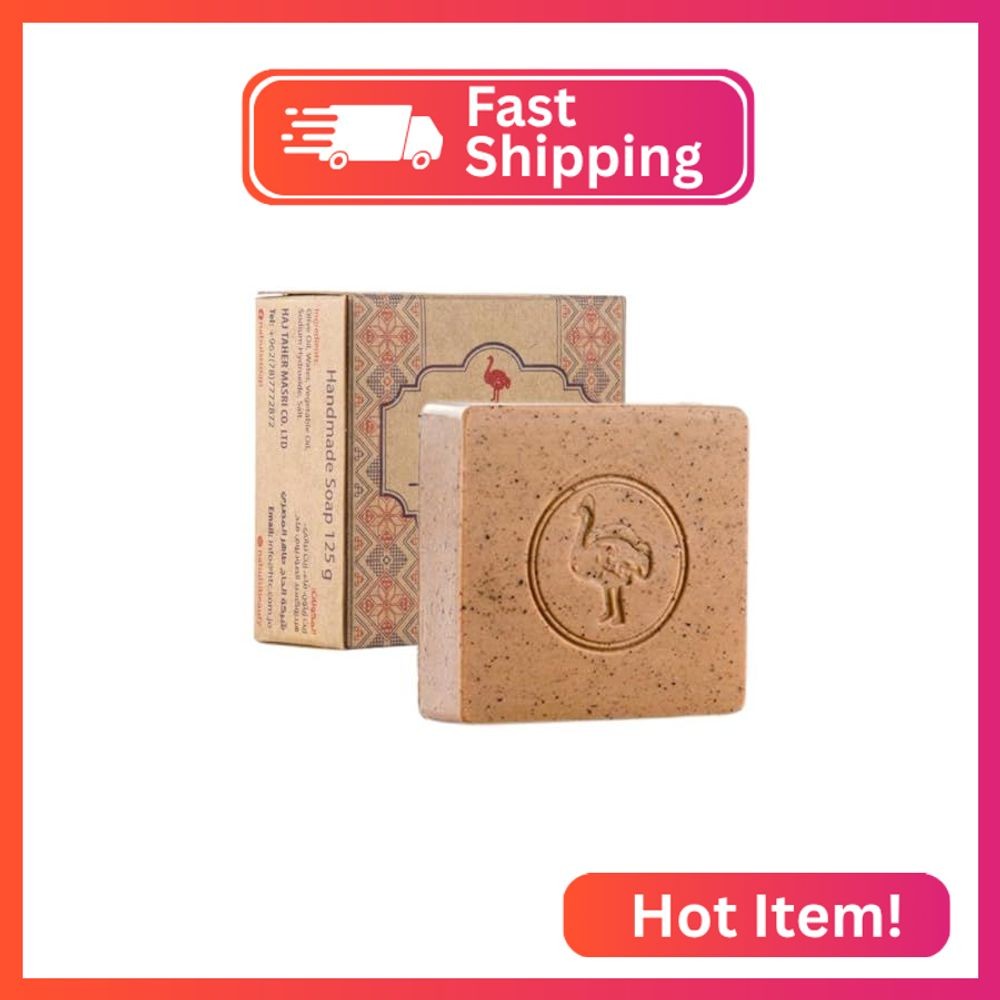 Dead Sea Mud Virgin Olive Oil Nabulsi Exfoliating Soap -1 Pack 4.4 OZ 100% Pure