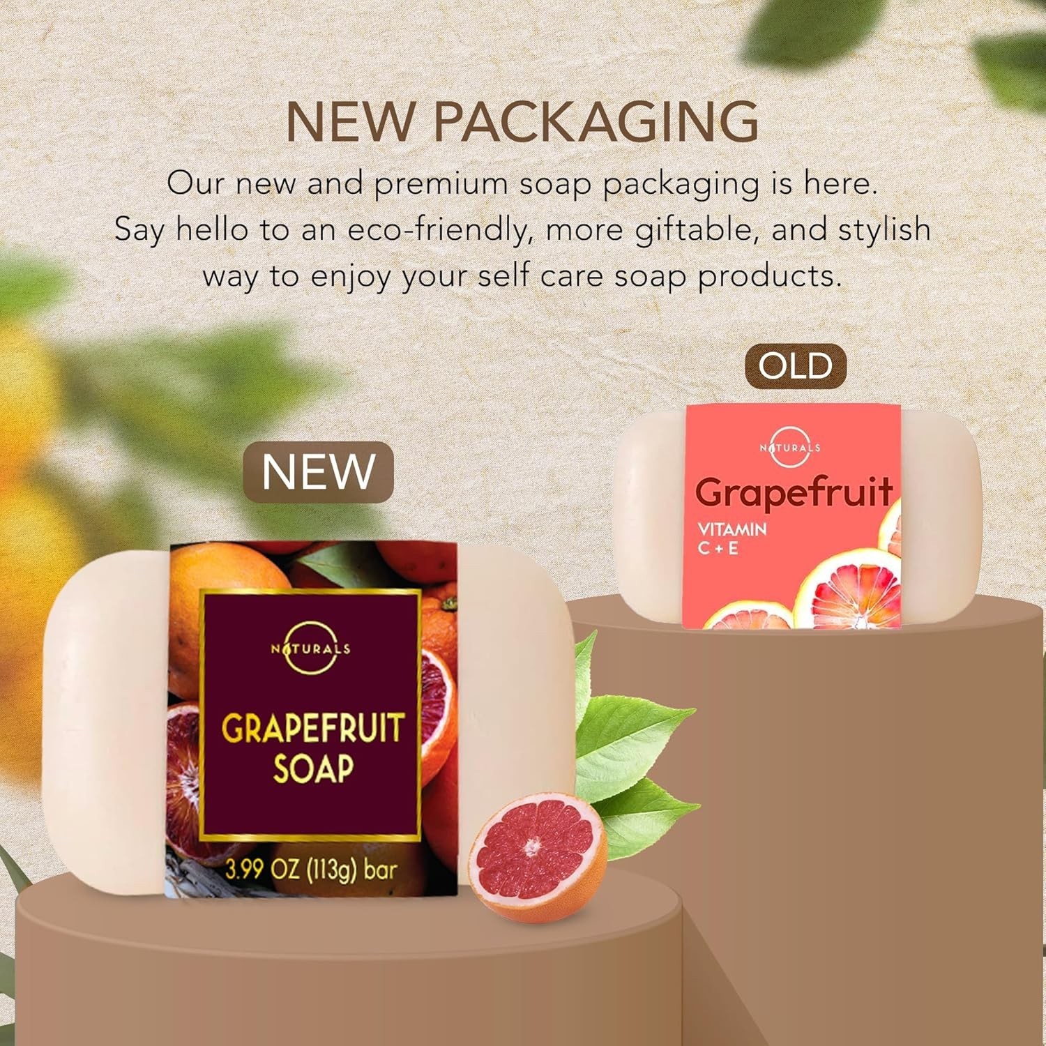 Natural Bar Soap Gift Set with 6 Citrus Scents for Body and Face Cleansing
