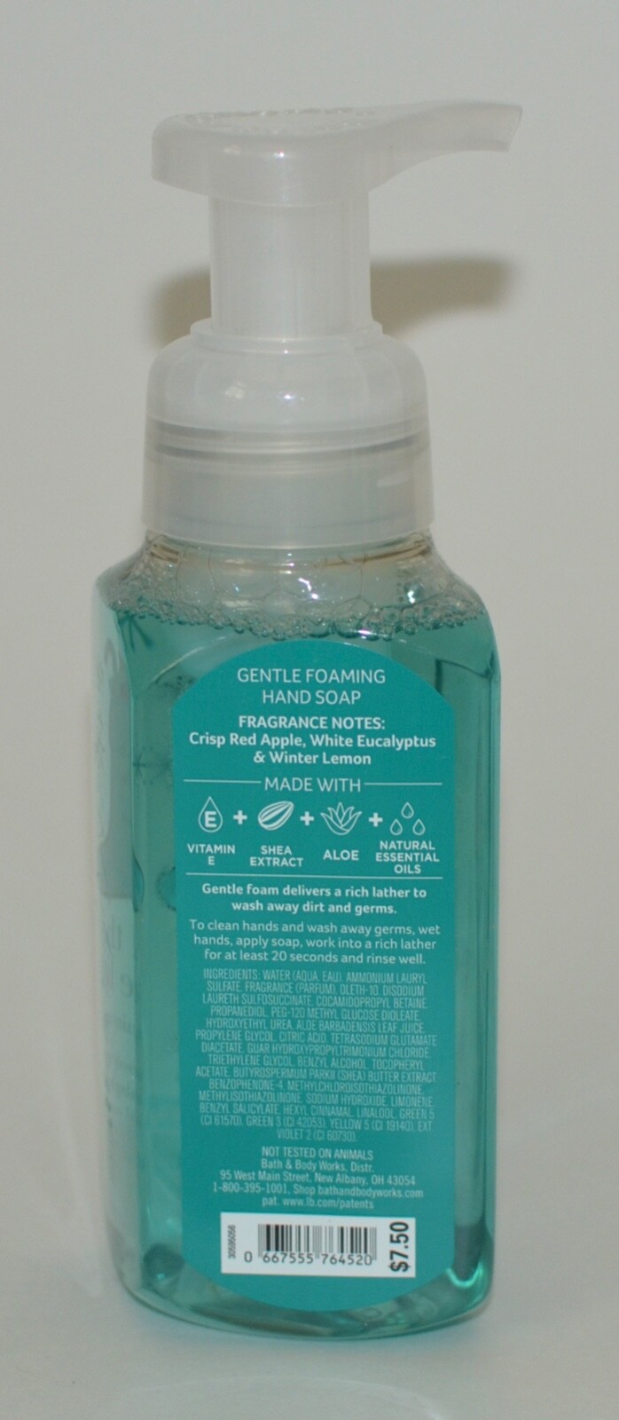 3 BATH & BODY WORKS ON NICE LIST FRESH MINT APPLE GENTLE FOAMING HAND SOAP WASH