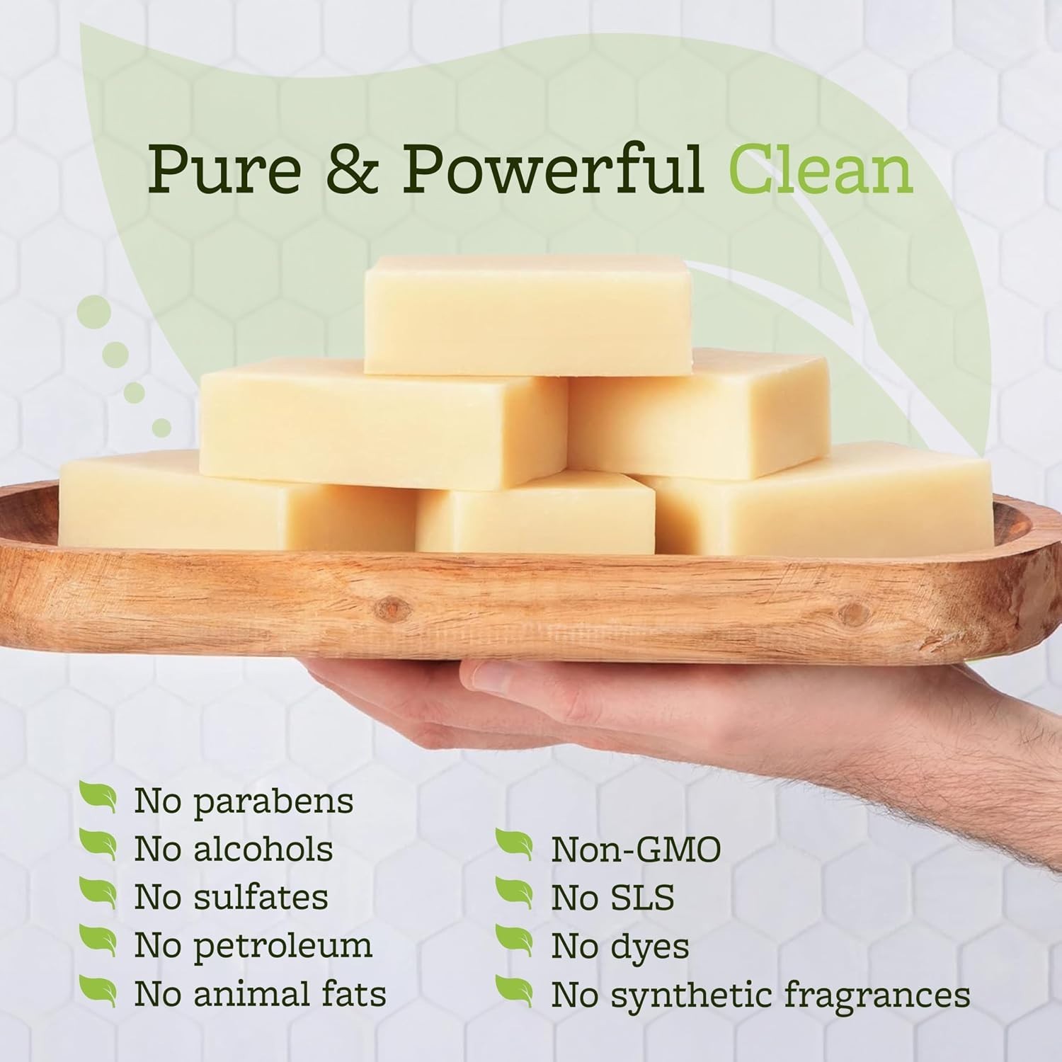 Natural Tea Tree Soap – Hand, Body, Foot Cleanser (5 Pack)