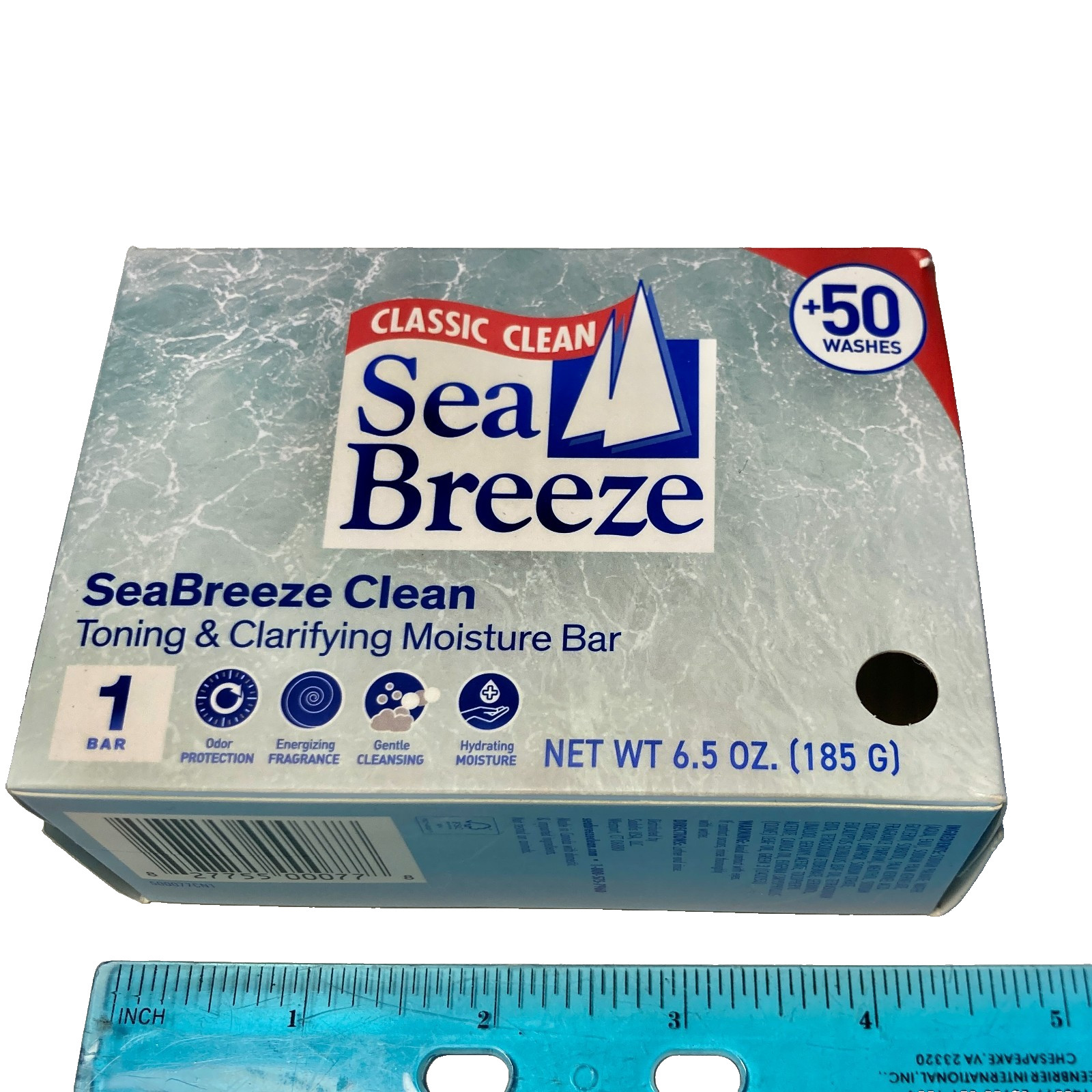 4 SEA BREEZE Classic Clean Toning & Clarifying Moisture BAR SOAP 6.5 oz X 4 Bars
