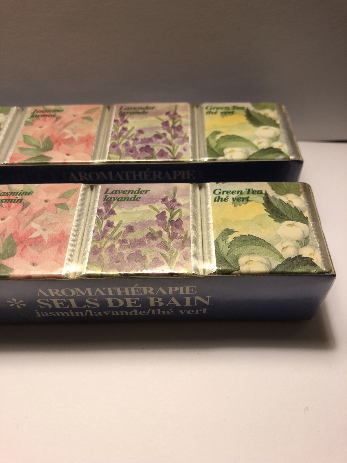Delagar English Bath Cubes Made England Set of 6 x 2 = 12 Floral Scents Sealed