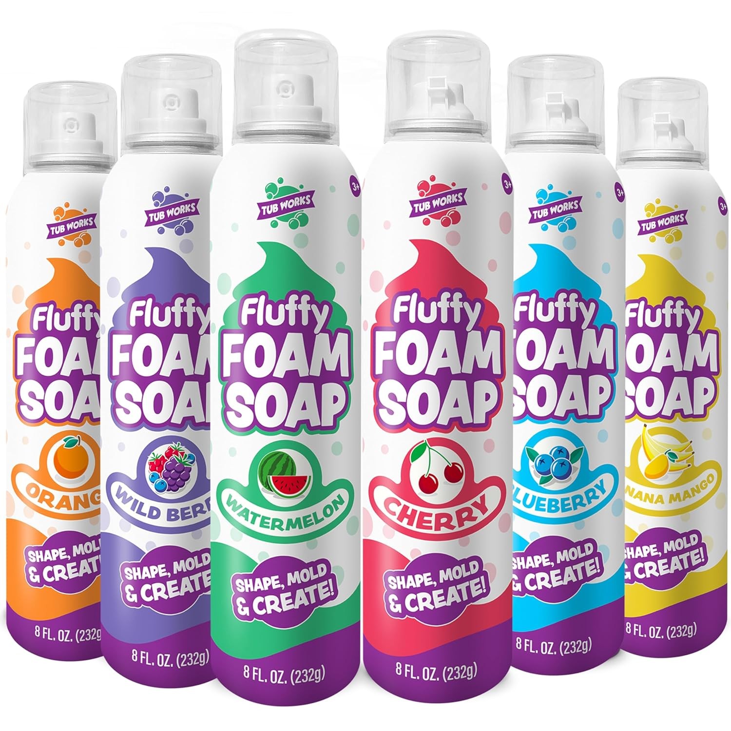 Foam Soap Bath Art Set, Fluffy Foam Soap, Soap Making Kit, Variety Soap Pack