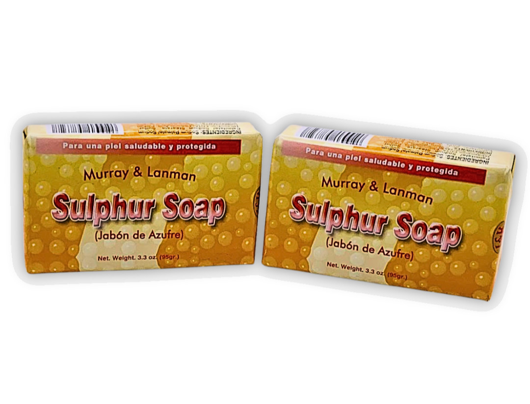 Murray & Lanman Sulphur Soap – Pack of 2 Bars (3.3 oz Each)