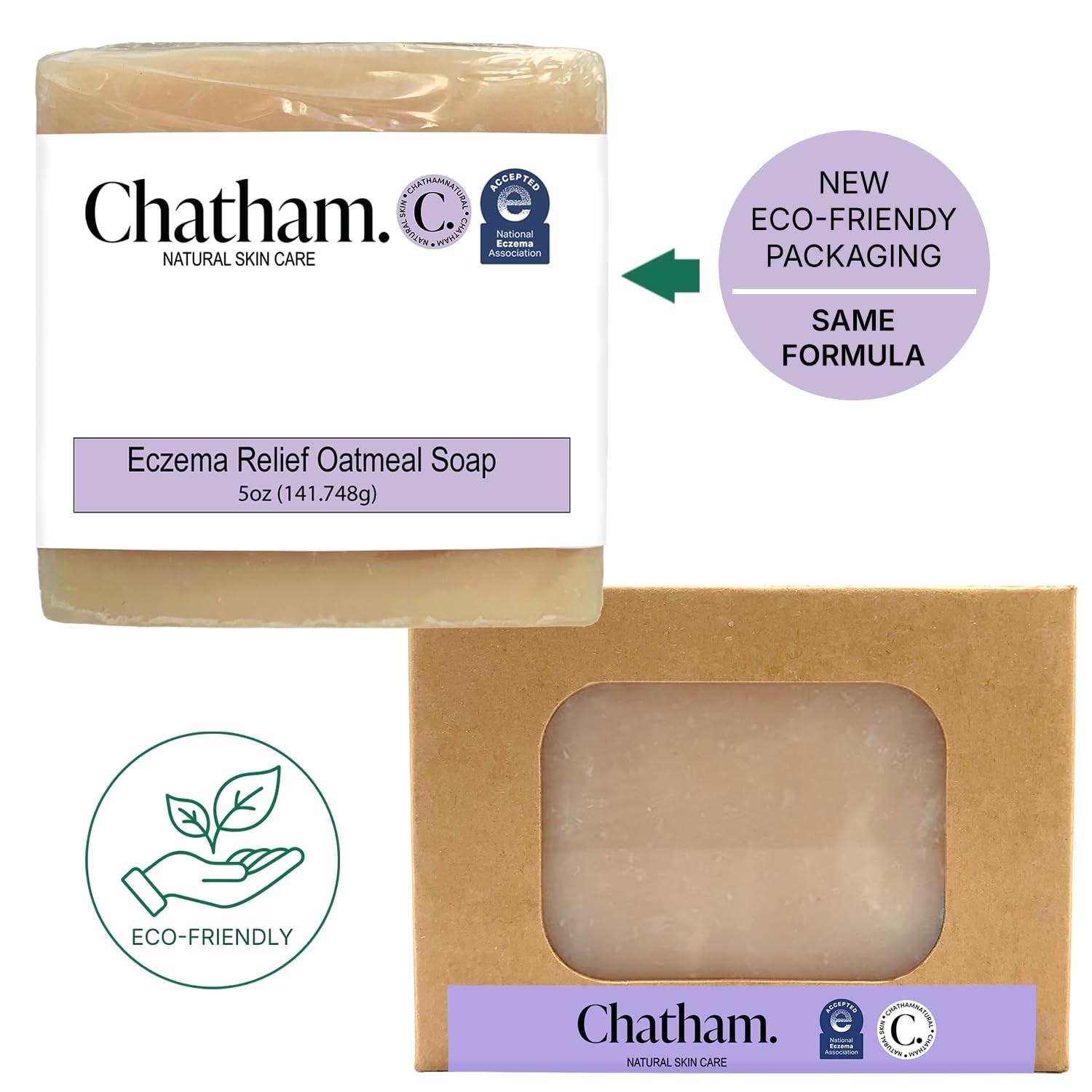 Dermatologist Approved 5oz Eczema Soap with Colloidal Oatmeal for Sensitive Skin