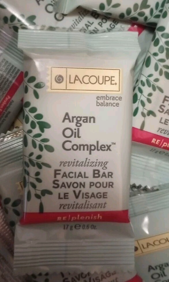 Lot Of 50 LACOUPE ‘ARGAN OIL COMPLEX’ Revitalizing FACIAL BAR SOAP 0.6 oz /17g