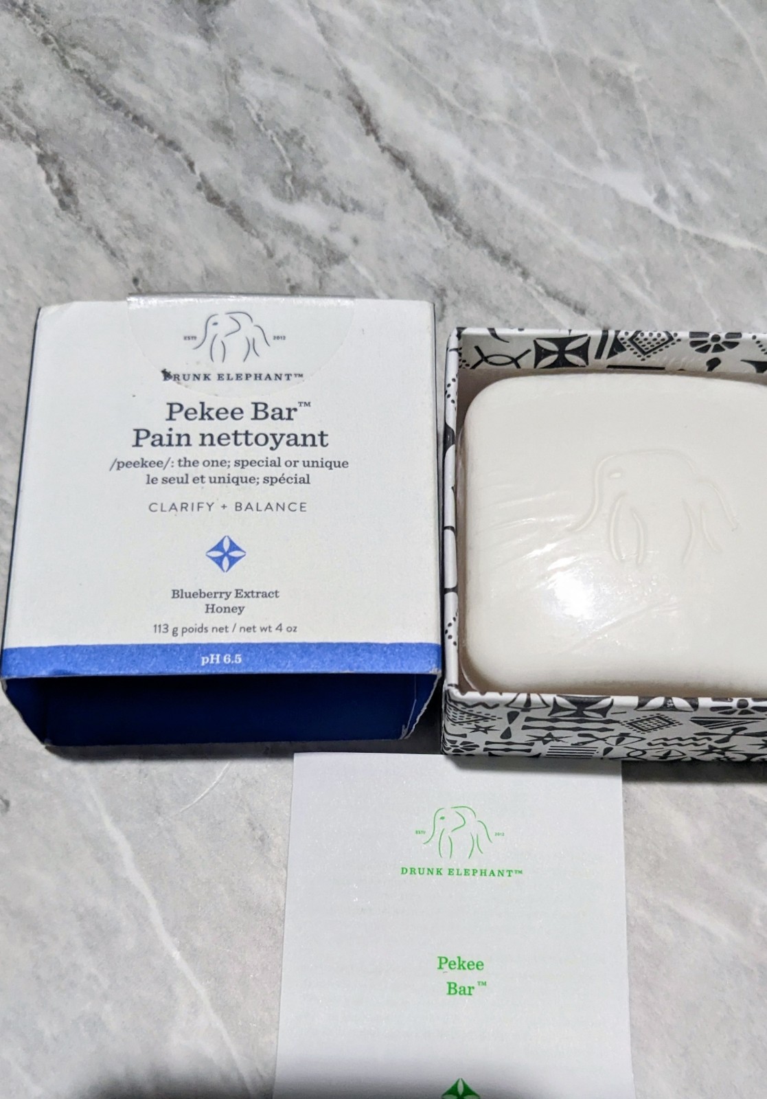 Drunk Elephant Pekee Bar – Multi-Tasking Face Wash and Moisturizing Bar Clean