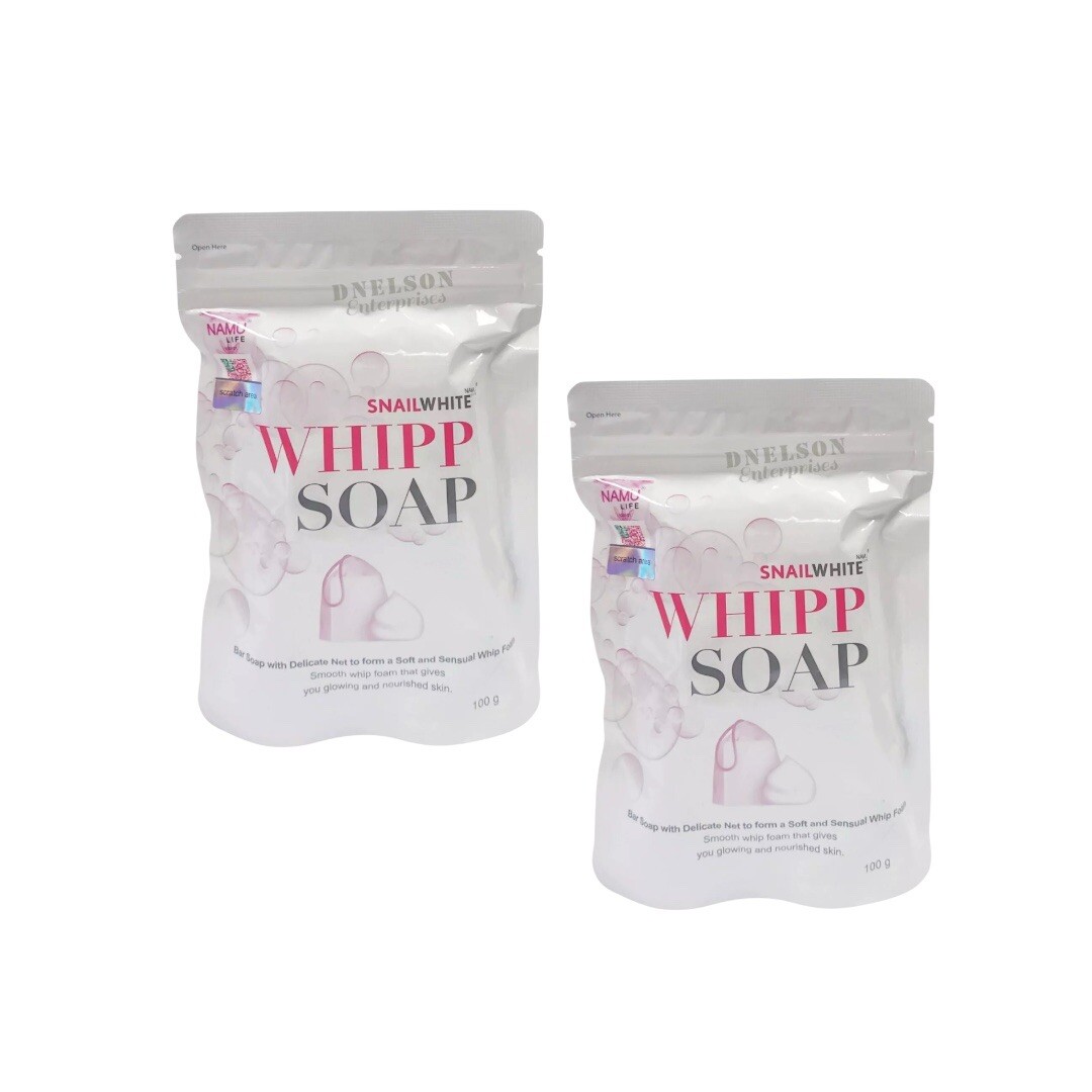 2 Bars Namu Life Snail White Whipp Bar Soap 100g