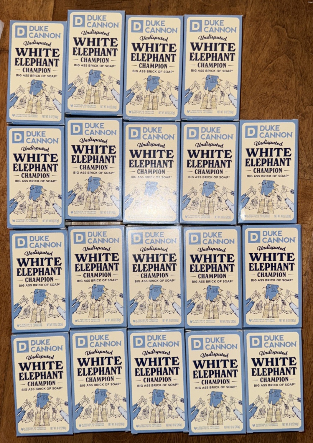 Lot Of 19 Duke Cannon Bar Soap white elephant champion big ass brick 10oz Bar