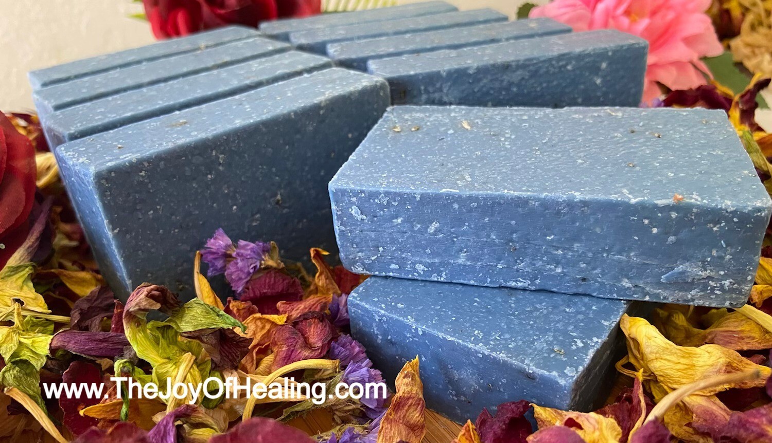 Blueberry Scrub Shea Butter Natural Handmade Cold Process Bar Soap