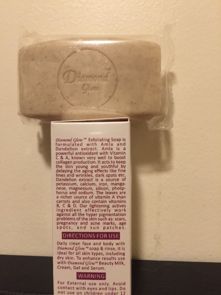 Diamond Glow Elegant Exfoliating Purifying Soap . FAST SHIPPING