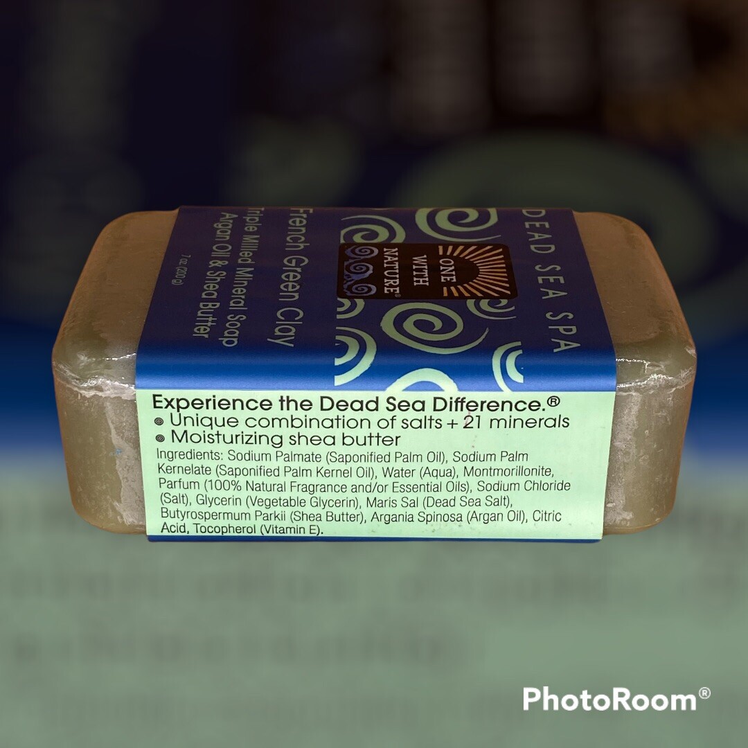 French Clay Soap with Dead Sea Minerals, Argan Oil & Shea Butter, 7 oz
