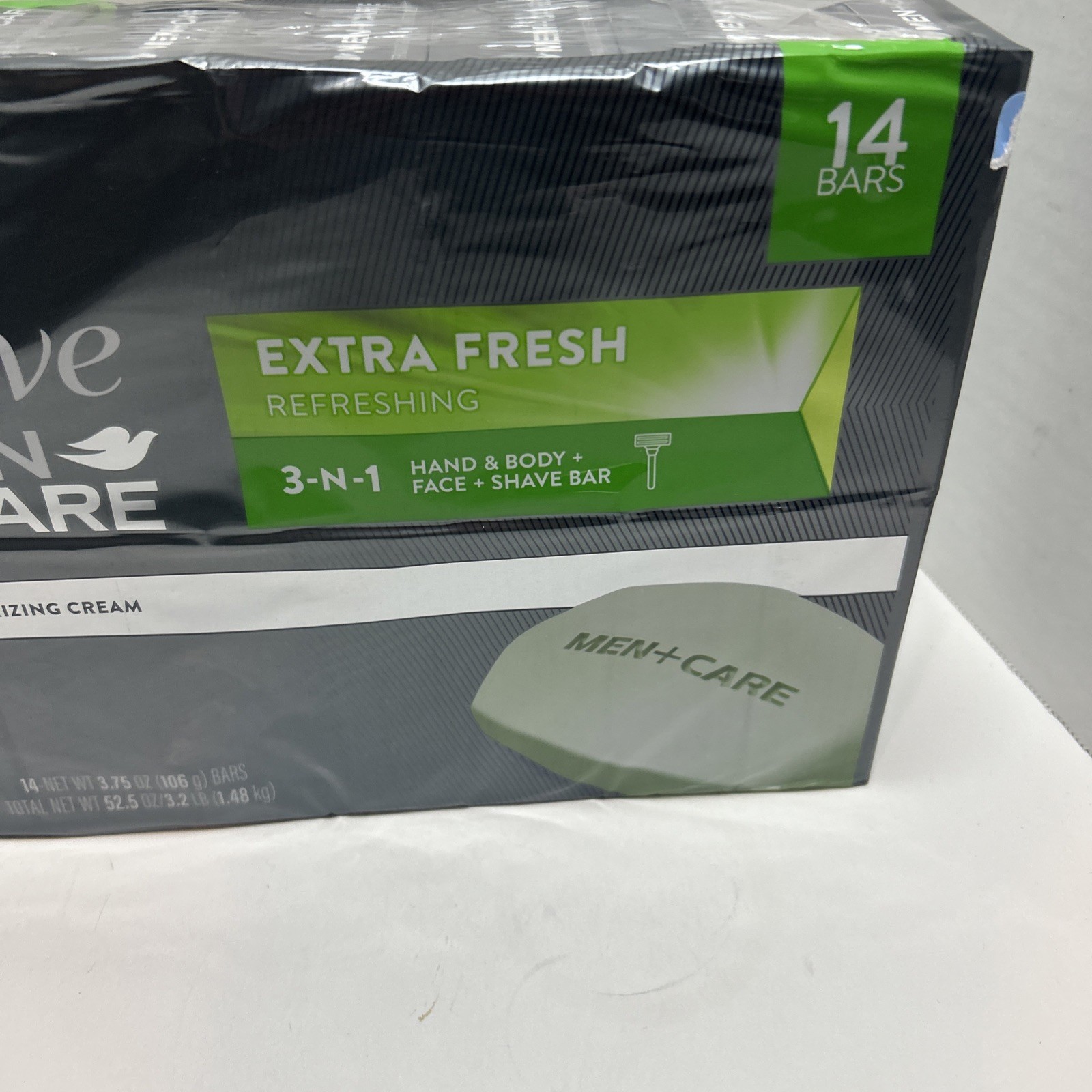 Dove Men+Care Body and Face Bar Extra Fresh 3.75 Ounce (14 Count)