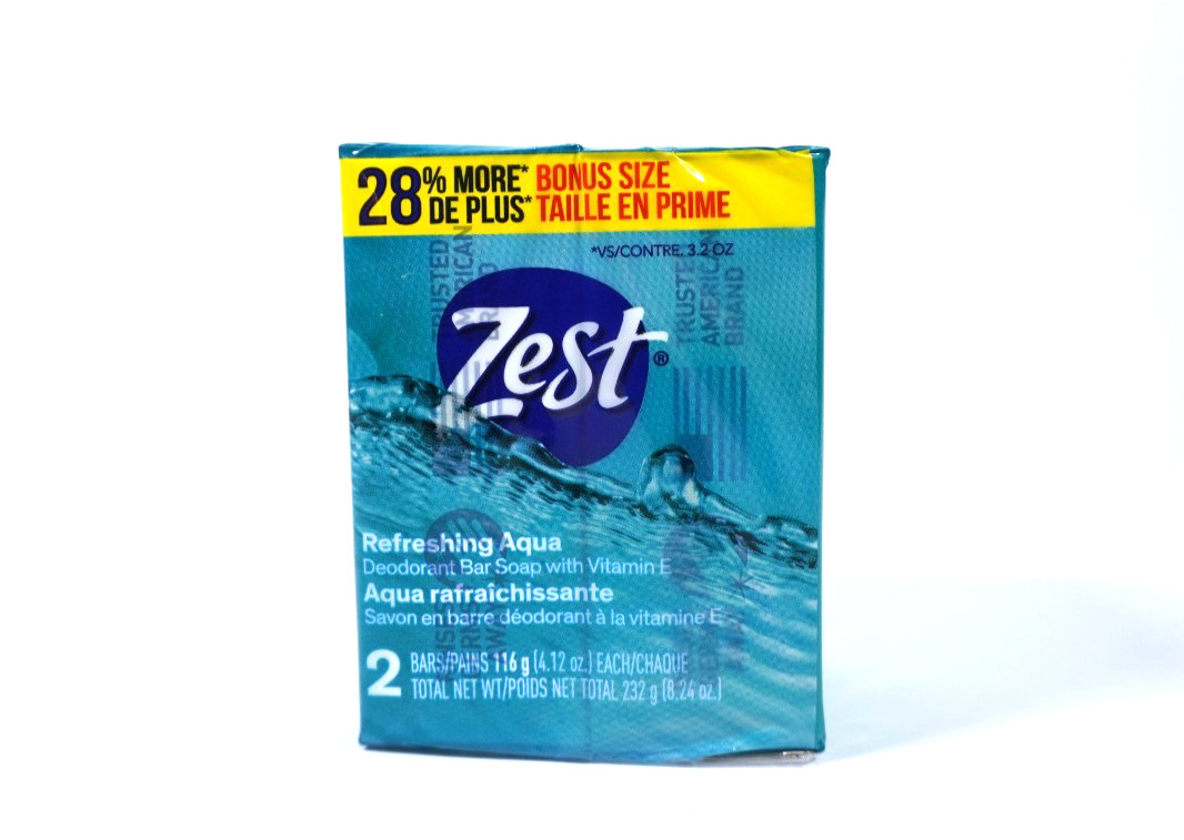 Zest Variety Moisturizing Bar Soap 4.1oz Bulk Lot 4×2 Pack (8 Bars Total) NEW