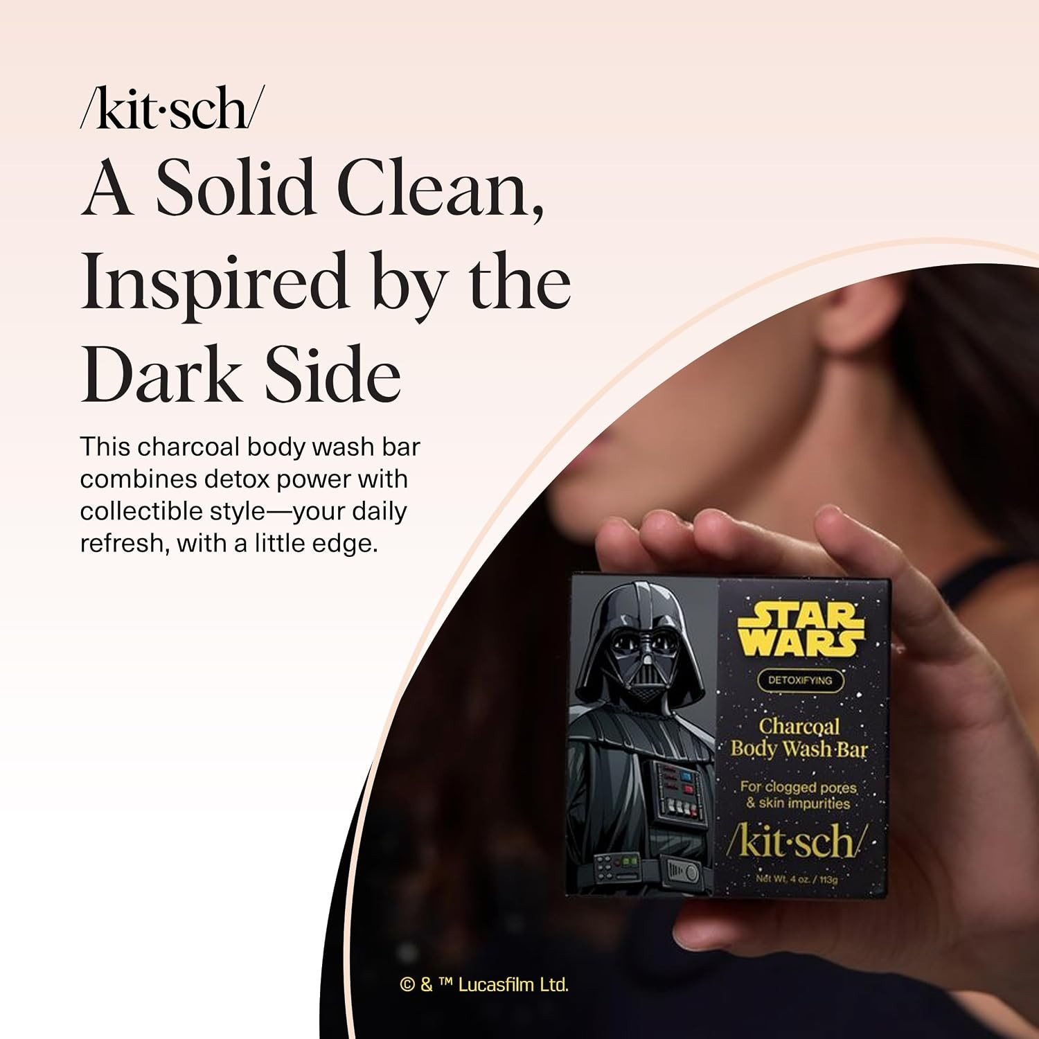 Charcoal Soap Body Wash Bar x Star Wars Darth – Detoxifying Bar Soap w/Activa…