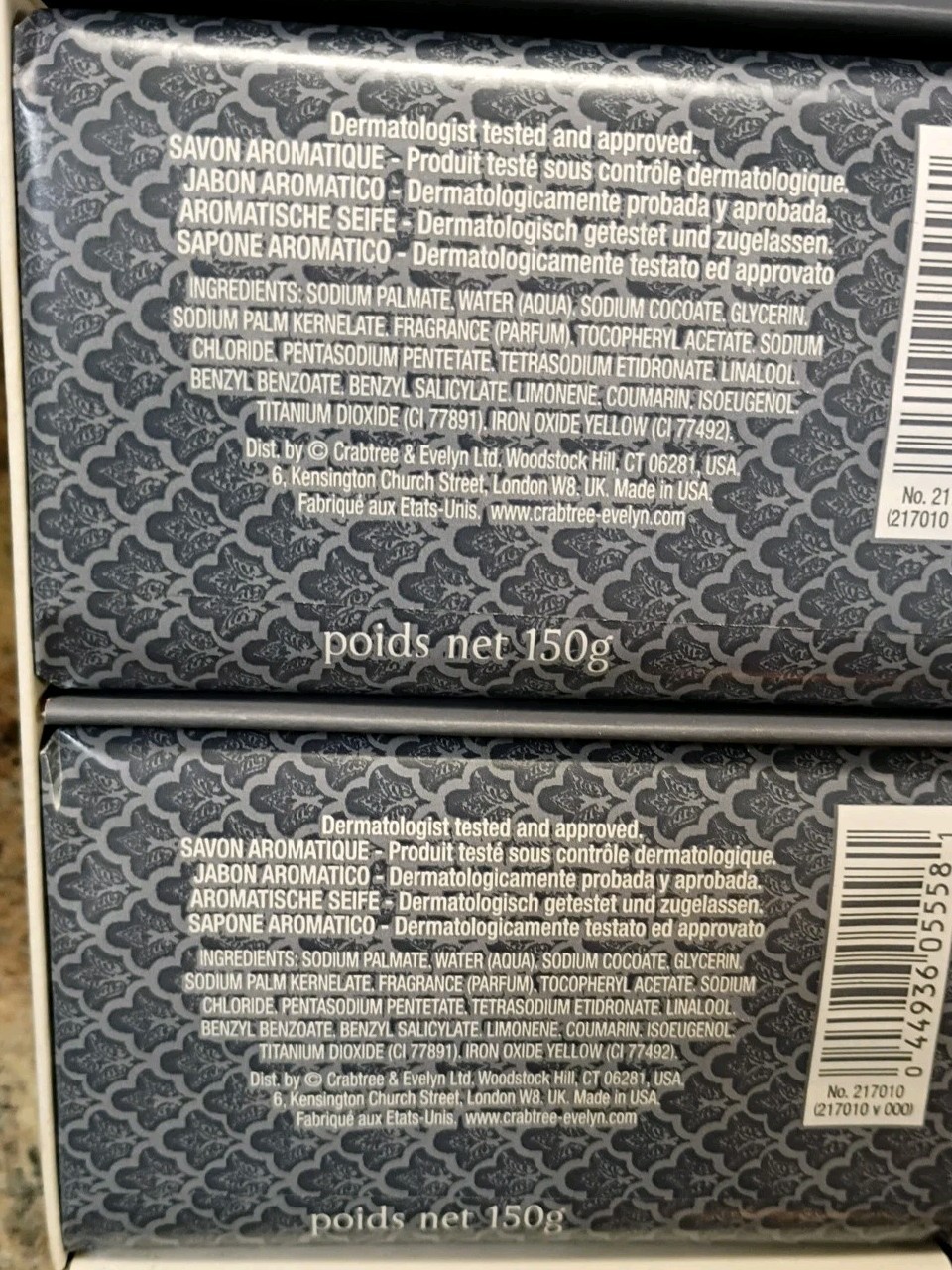 Crabtree & Evelyn For Men Sandalwood Aromatic Soap Box 2 Large 5.3 Oz Bars Rare