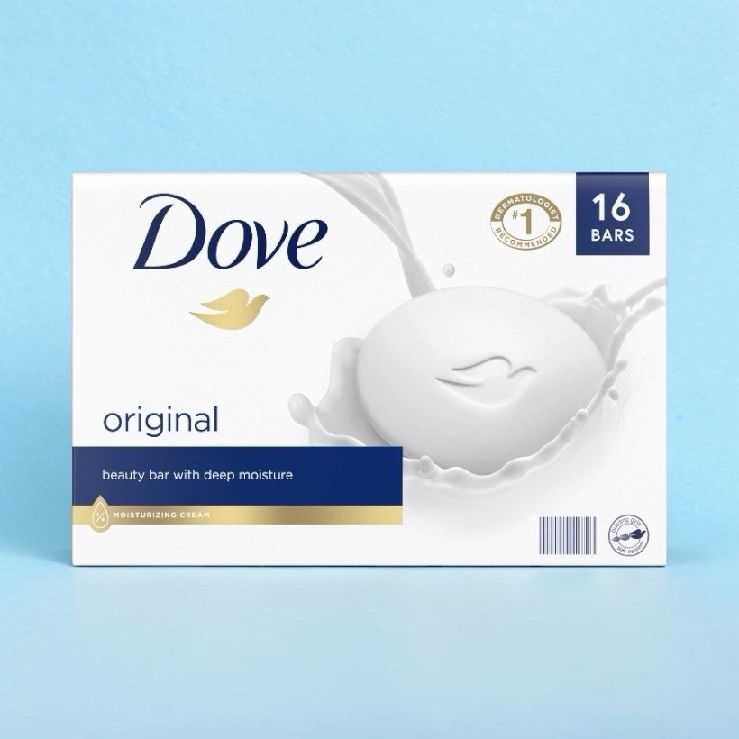 Dove Original Beauty Bar Soap Deep Moisture, Original Scent Multipack 16 Bars