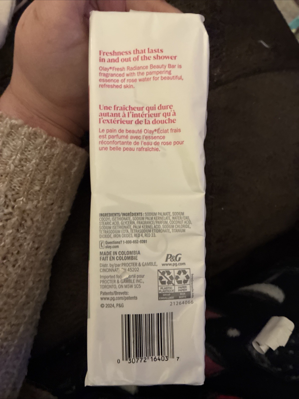 OLAY Fresh Radiance Rose Water Beauty Bar Soap, 6 Bars Total 19 fl oz