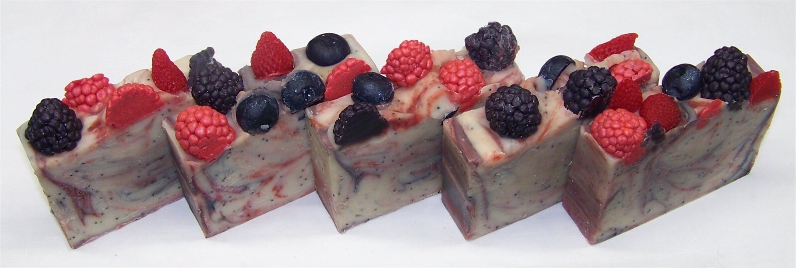 Berryliscious Blue Poppy Seed Goat Milk Soap-Natural & Organic by MJR Soaps
