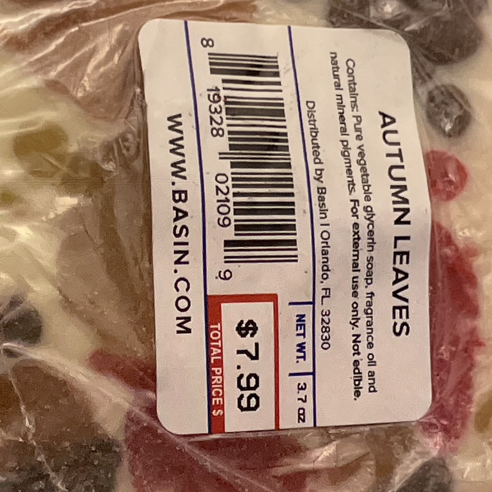AUTUMN LEAVES BASIN SOAP BAR