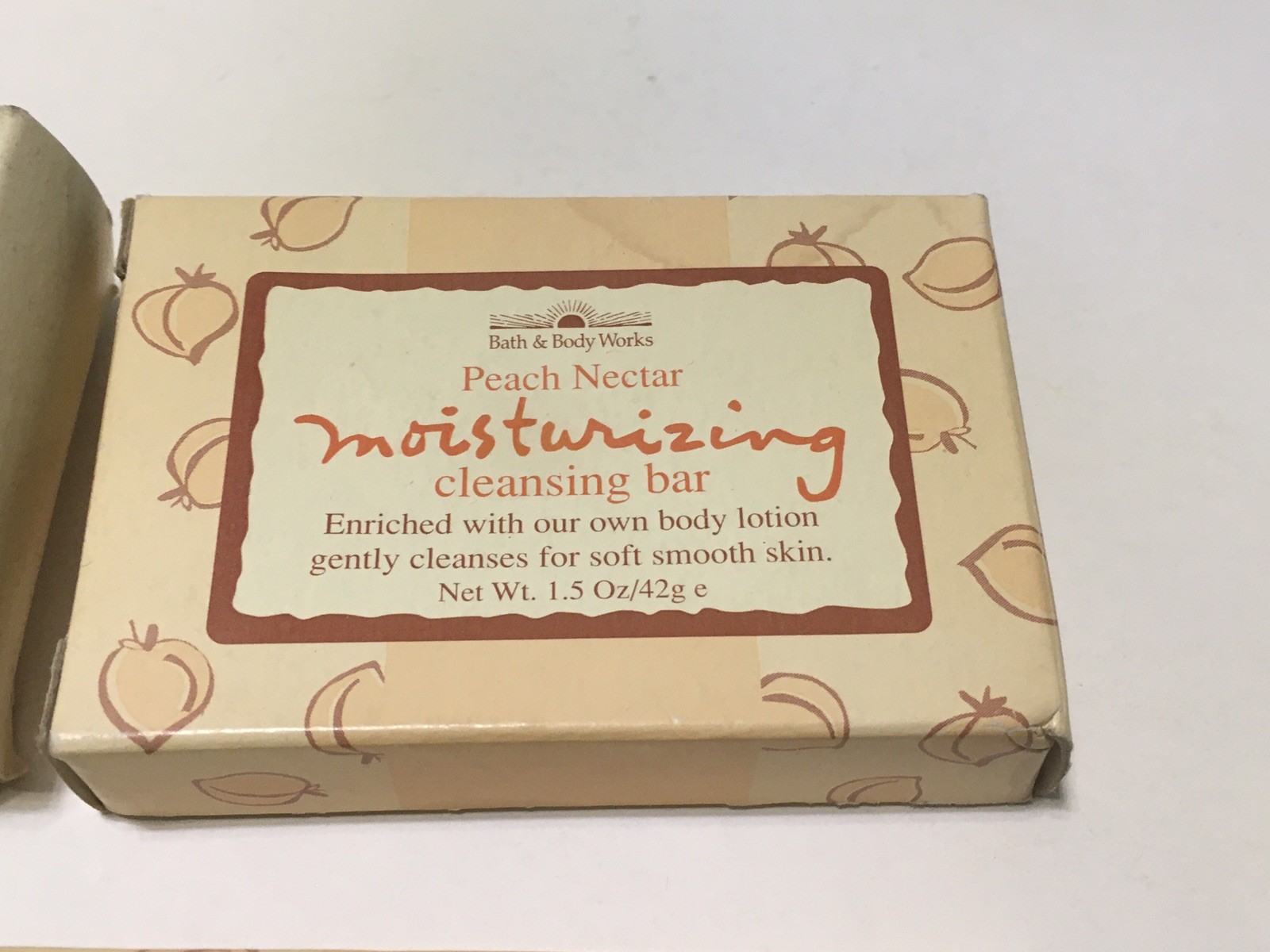4x Bath & Body Works Cleansing Bar Soap Vanilla Bean Peach Nectar Coconut Lime