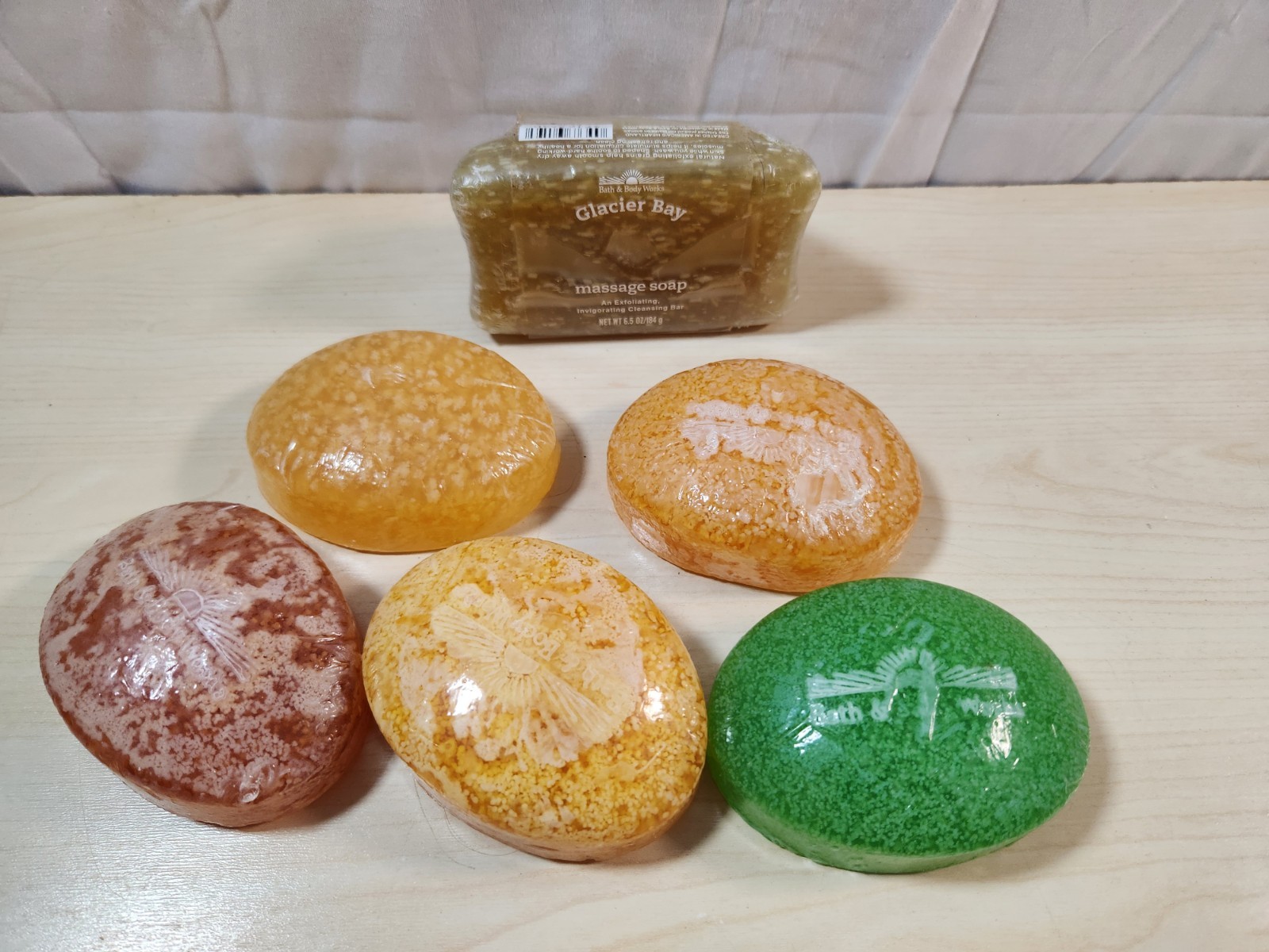 Vintage Bath & Body Works Glycerin Soap Massage Glacier Bay 6pcs Various Scents