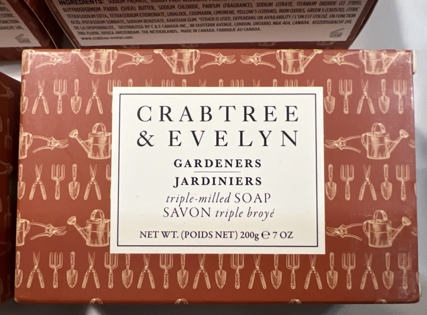 4x CRABTREE & EVELYN GARDENERS TRIPLE MILLED SOAP NEW & Boxed 7 OZ Bar LOT
