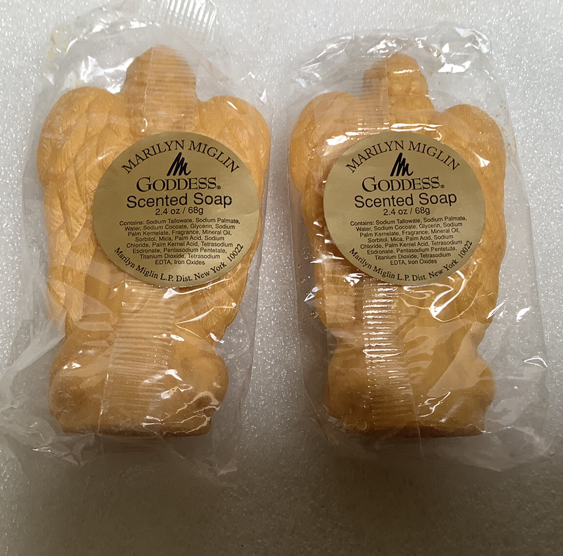 Marilyn Miglin Goddess Scented Guest Soap Angel Shape 2.4 oz Each