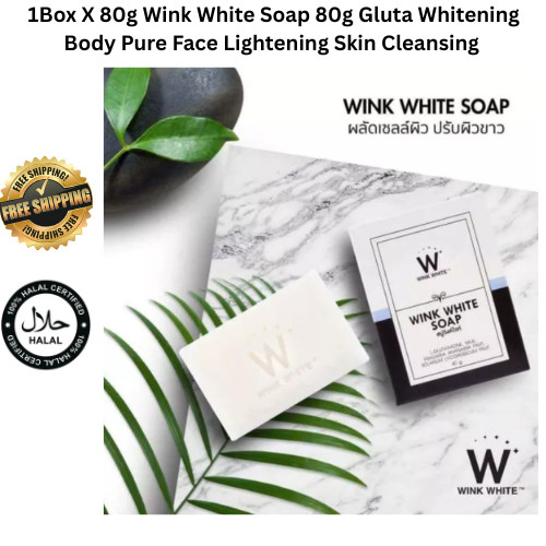 1 X 80g Wink White Soap Gluta Whitening Body Pure Face – Free Shipping