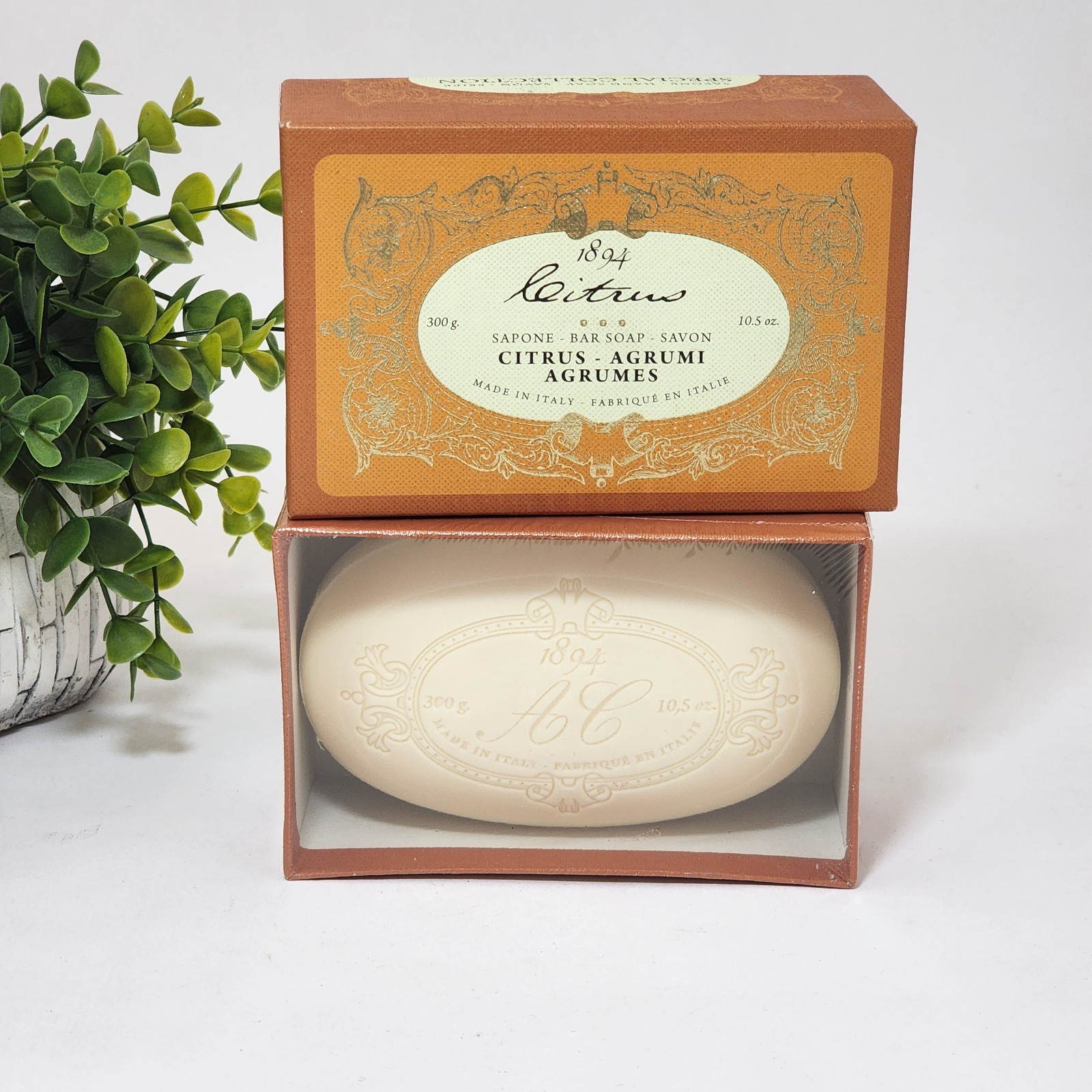Citrus Bar Soap Tuscan Extra Fine Soap Agrumi by Saponerie Mario Fissi 10.5 oz