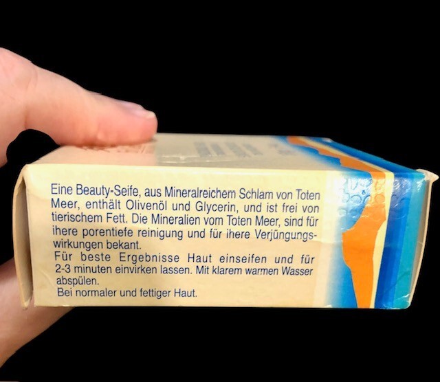 Black Mud Soap EIN GEDI ISRAEL Dead Sea Minerals 100g New sealed in box
