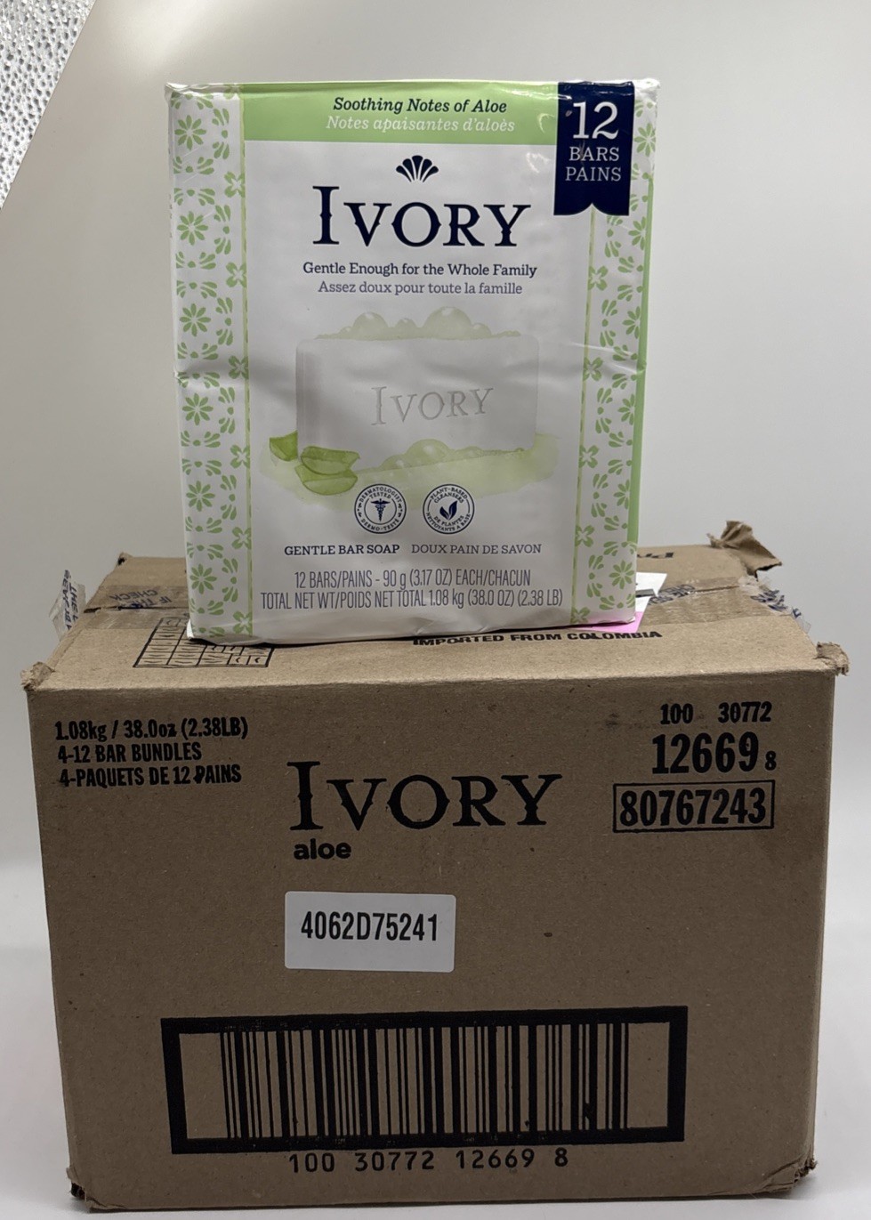 Lot Of 4 Ivory Bar Soap Original Scent for All Skin Types 12 Count FREE SHIPPING