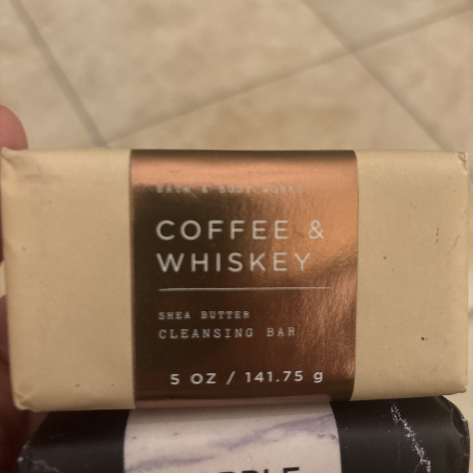 NEW Lot 2 Bath & Body Works Cleansing Bar Soaps 5 oz Shea Butter Coffee Whiskey