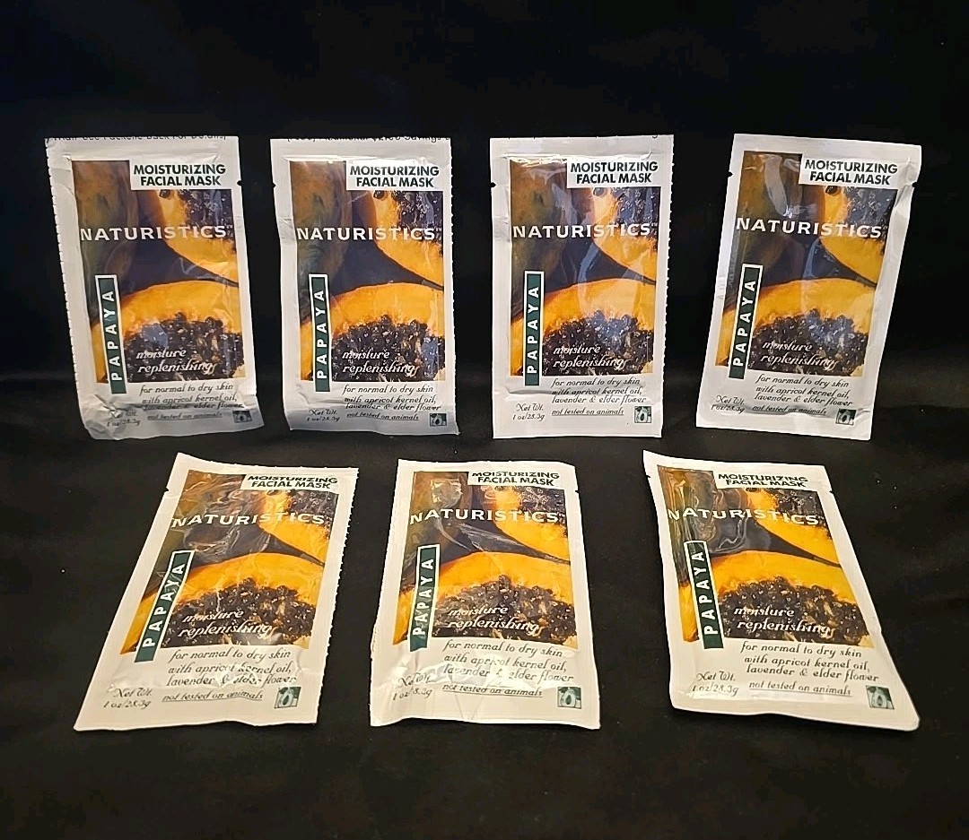7 Lot Naturistics Papaya Mask Moisture Replenishing 1oz each – Rare
