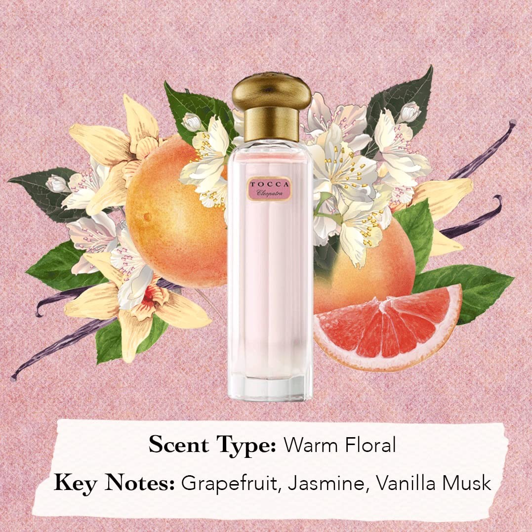 Tocca Cleopatra Women’s Perfume 0.68oz Warm Floral Grapefruit Jasmine Vanilla