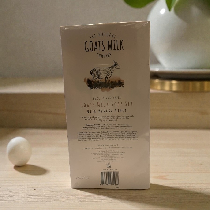 The Natural Goat’s Milk Company Manuka Honey Goat Milk Soap Set 8 Bars 7 oz Each