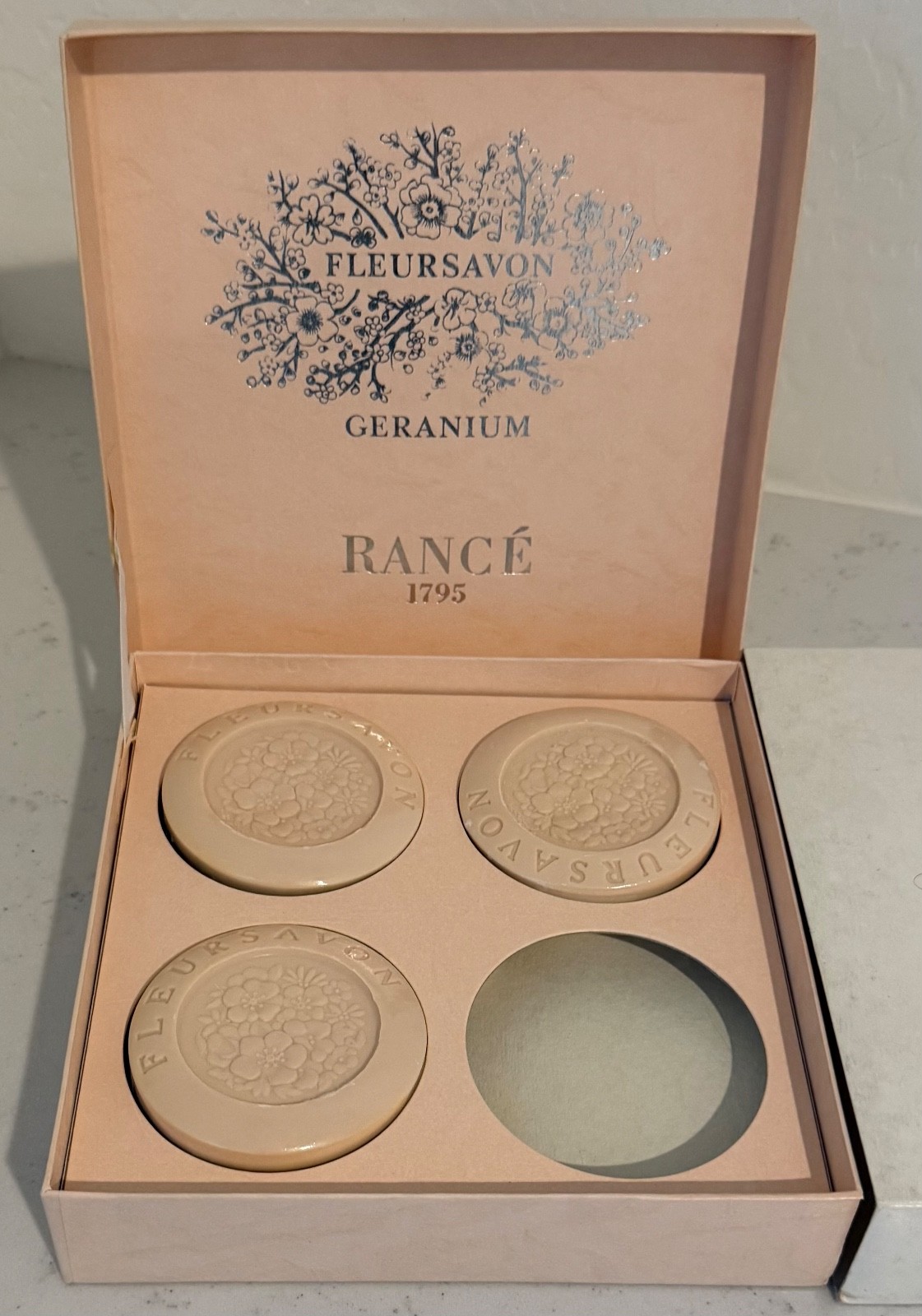 Rance Soaps Geranium Soap Box 3 Bars
