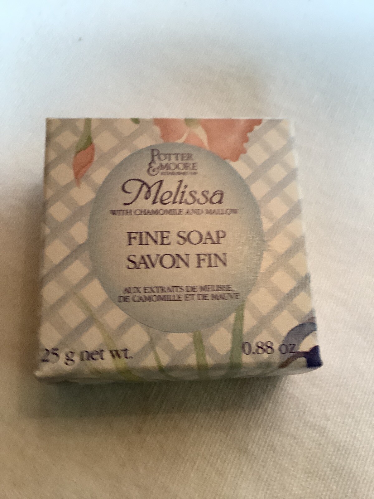 Potter & Moore Tin 12 Soap Bars Coppelia Wild Rose Lavender Melissa Geranium